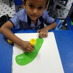 Snail craft # Kg2 activity @ waste news papers